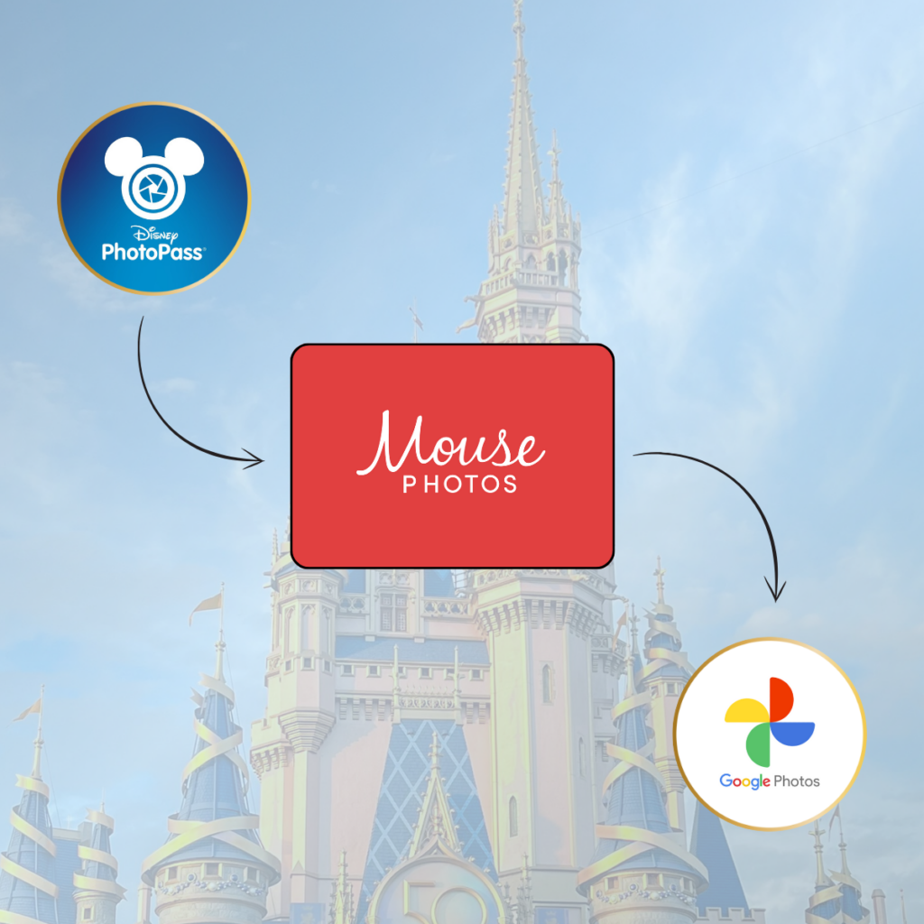 Sync all disney photopass images to google photos